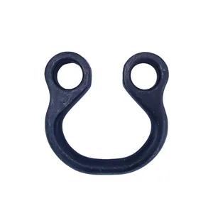 Freno Herradura para Escalada Alpinismo Rapel 8.5cm Negro Edelrid Frog
